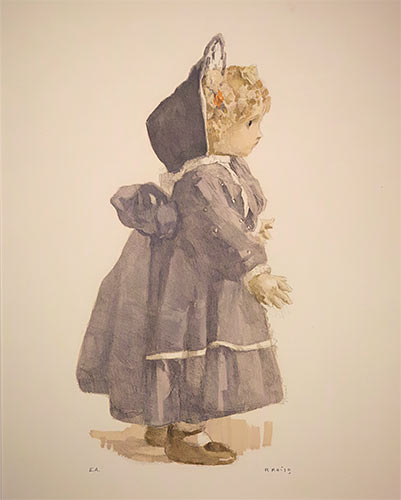 みぞえ画廊 福岡・東京 / 小磯良平 紫のガウンの人形